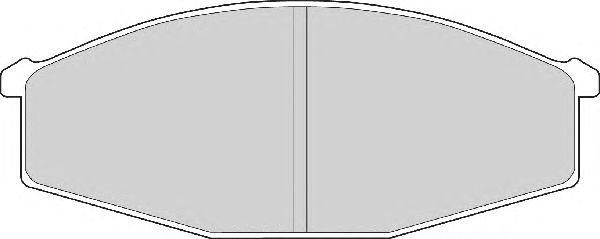 Комплект тормозных колодок, дисковый тормоз FD6718A