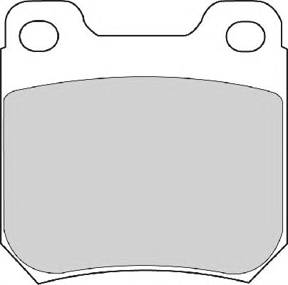 Комплект тормозных колодок, дисковый тормоз FD6603A