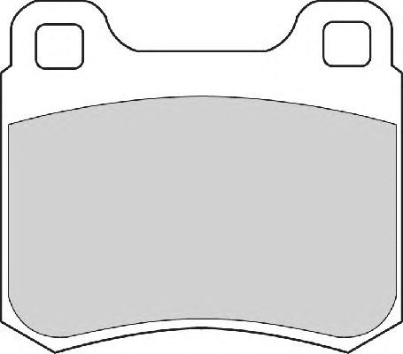 Комплект тормозных колодок, дисковый тормоз FD6608A