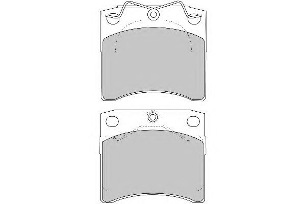 Комплект тормозных колодок, дисковый тормоз FD6773N
