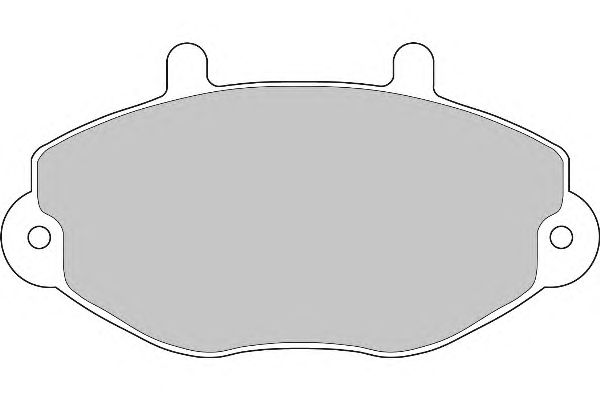 Комплект тормозных колодок, дисковый тормоз FD6404N