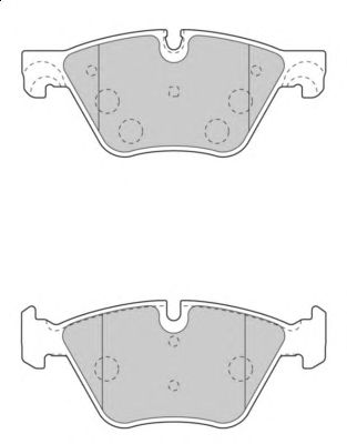 Комплект тормозных колодок, дисковый тормоз FD7526A