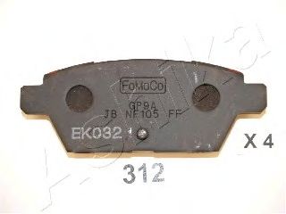 Комплект тормозных колодок, дисковый тормоз 51-03-312