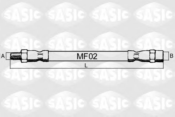 Tubo flexible de frenos SBH6283