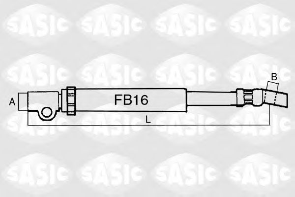Tubo flexível de travão SBH6365