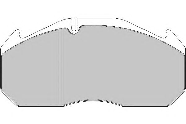 Комплект тормозных колодок, дисковый тормоз DCV1578B