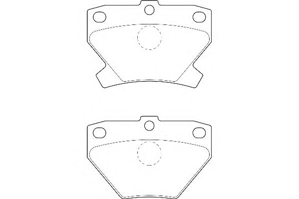 Комплект тормозных колодок, дисковый тормоз DBP371395