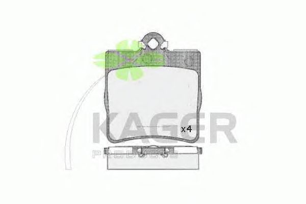 Комплект тормозных колодок, дисковый тормоз 35-0576