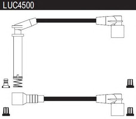 Jogo de cabos de ignição LUC4500