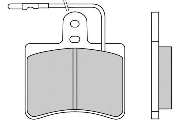 Комплект тормозных колодок, дисковый тормоз 12-0086