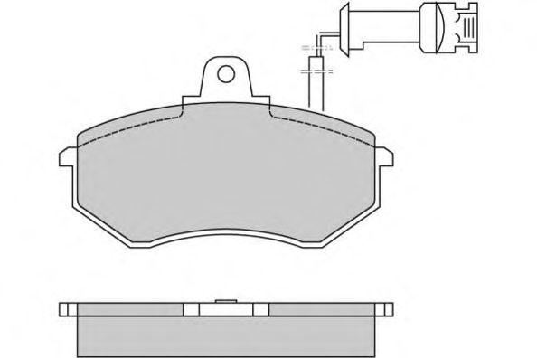 Комплект тормозных колодок, дисковый тормоз 12-0257