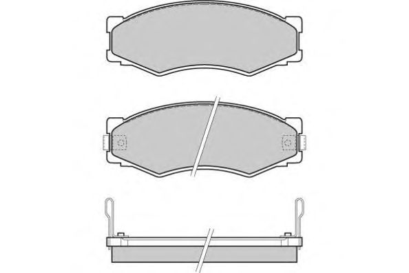 Комплект тормозных колодок, дисковый тормоз 12-0301