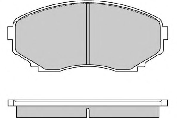 Комплект тормозных колодок, дисковый тормоз 12-0578