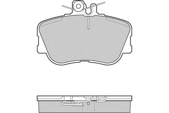 Комплект тормозных колодок, дисковый тормоз 12-0586