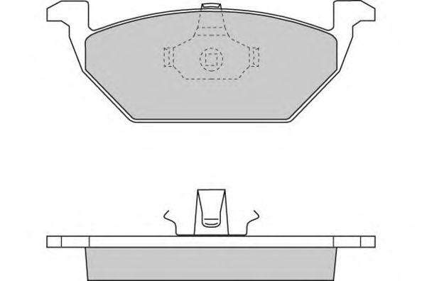 Комплект тормозных колодок, дисковый тормоз 12-0712