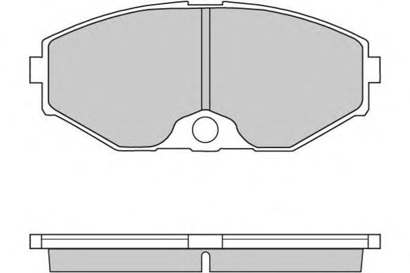 Комплект тормозных колодок, дисковый тормоз 12-0722