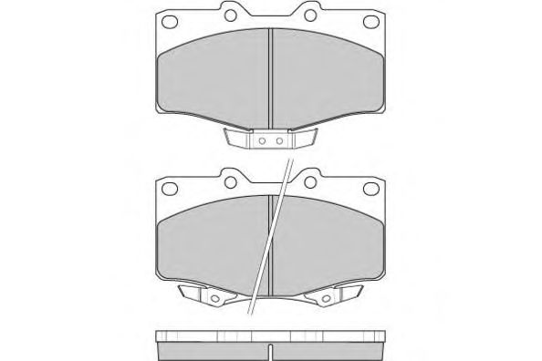 Комплект тормозных колодок, дисковый тормоз 12-0748