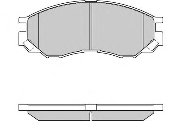 Комплект тормозных колодок, дисковый тормоз 12-0775