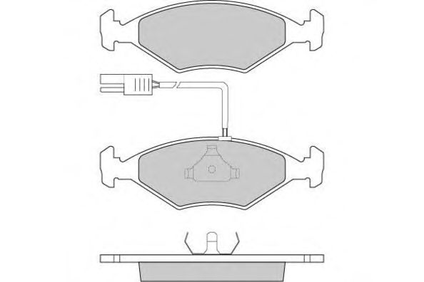 Комплект тормозных колодок, дисковый тормоз 12-0823
