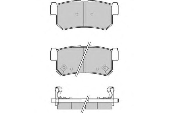 Комплект тормозных колодок, дисковый тормоз 12-1203
