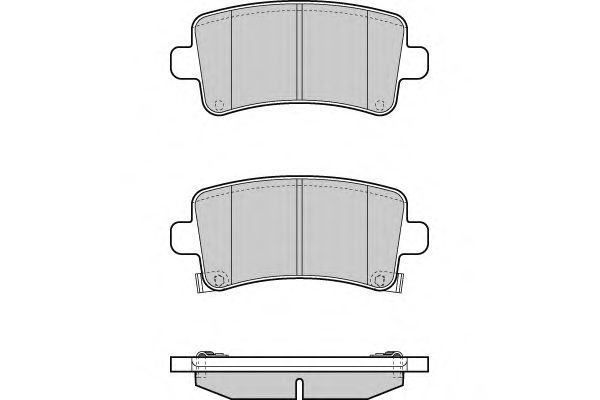 Комплект тормозных колодок, дисковый тормоз 12-1379