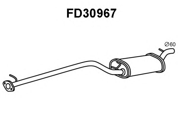 Silenziatore posteriore FD30967