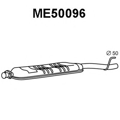 Средний глушитель выхлопных газов ME50096