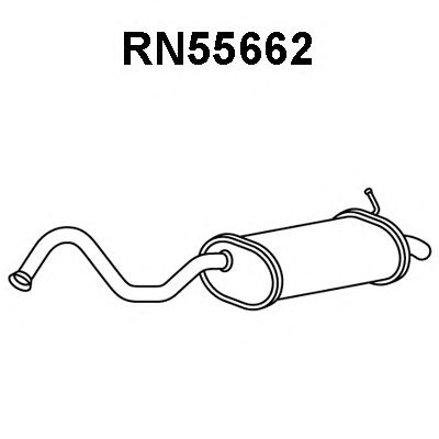 Глушитель выхлопных газов конечный RN55662