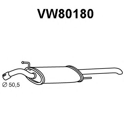Einddemper VW80180