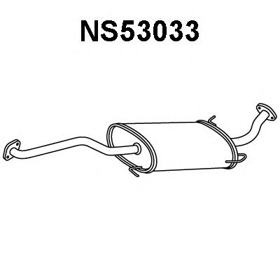 Panela de escape dianteira NS53033