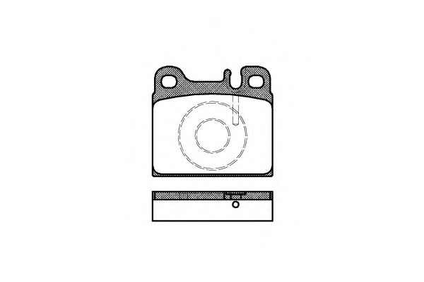 Комплект тормозных колодок, дисковый тормоз P1063.88
