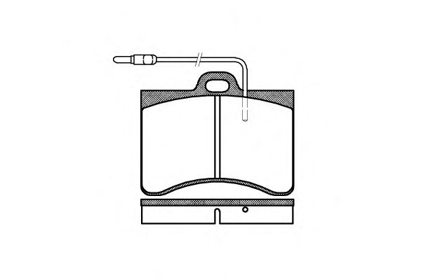 Комплект тормозных колодок, дисковый тормоз P1863.04