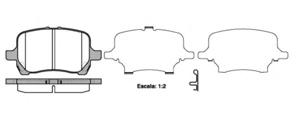 Комплект тормозных колодок, дисковый тормоз P11893.12