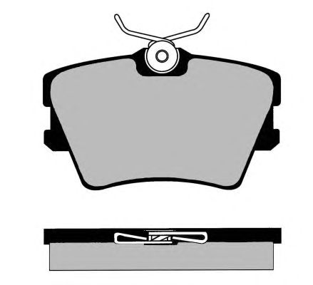 Комплект тормозных колодок, дисковый тормоз PA1153