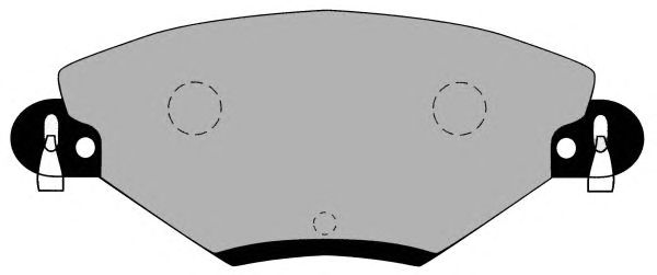 Комплект тормозных колодок, дисковый тормоз PA1292