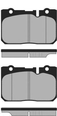 Комплект тормозных колодок, дисковый тормоз PA1362