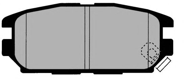 Комплект тормозных колодок, дисковый тормоз PA1450