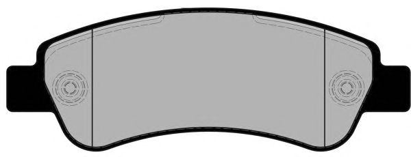 Комплект тормозных колодок, дисковый тормоз PA1756