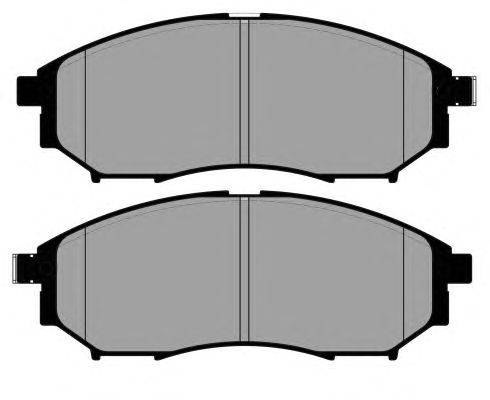 Комплект тормозных колодок, дисковый тормоз PA1804
