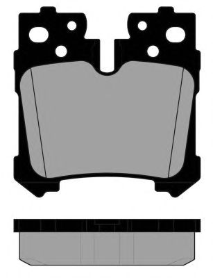 Комплект тормозных колодок, дисковый тормоз PA1853