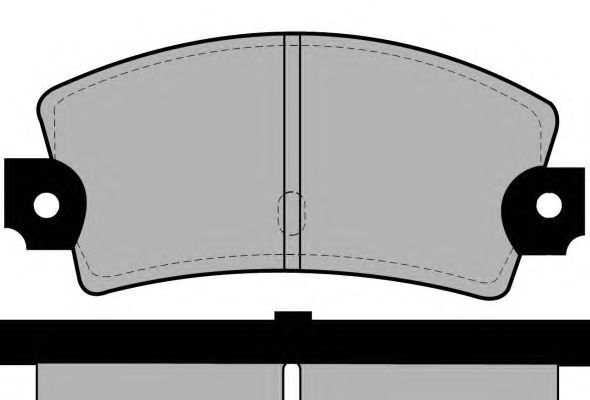 Комплект тормозных колодок, дисковый тормоз PA276