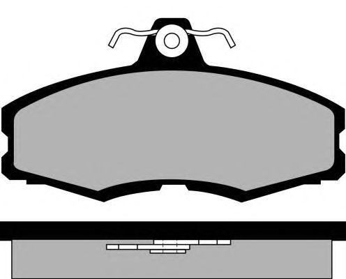 Комплект тормозных колодок, дисковый тормоз PA341