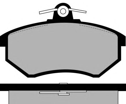 Комплект тормозных колодок, дисковый тормоз PA381