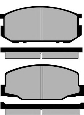 Комплект тормозных колодок, дисковый тормоз PA407