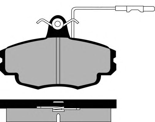 Kit de plaquettes de frein, frein à disque PA591