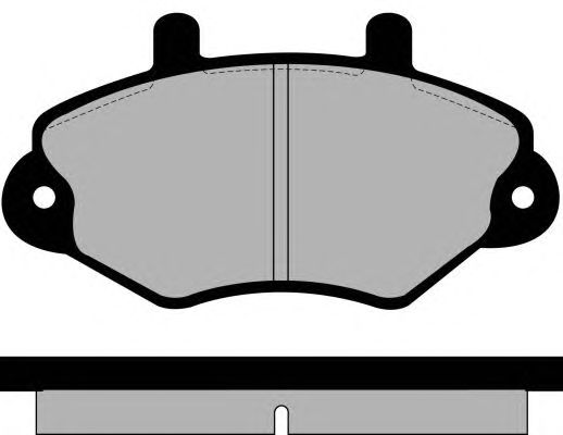 Комплект тормозных колодок, дисковый тормоз PA706