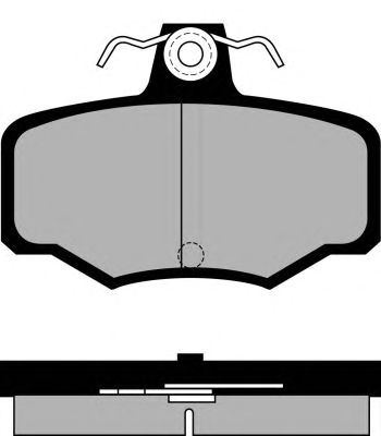 Комплект тормозных колодок, дисковый тормоз PA934
