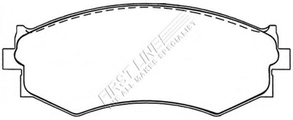Комплект тормозных колодок, дисковый тормоз FBP1403