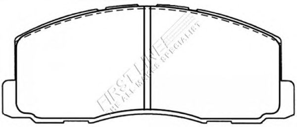 Комплект тормозных колодок, дисковый тормоз FBP1441