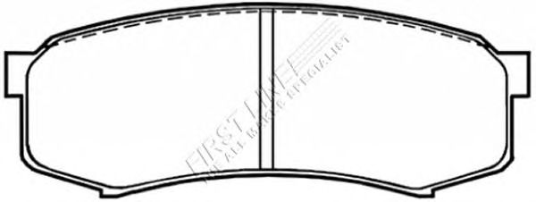 Комплект тормозных колодок, дисковый тормоз FBP3133
